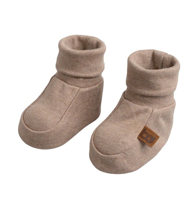 Baby's Only Baby's Only - Slofjes Melange clay - 3-6 mnd