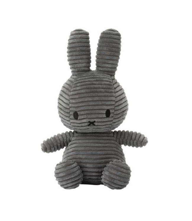 Nijntje - Miffy Nijntje - Miffy - Corduroy Dark Grey - 23 cm - 9