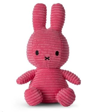 Nijntje - Miffy Nijntje - Miffy - Corduroy Bubblegum Pink - 23 cm - 9