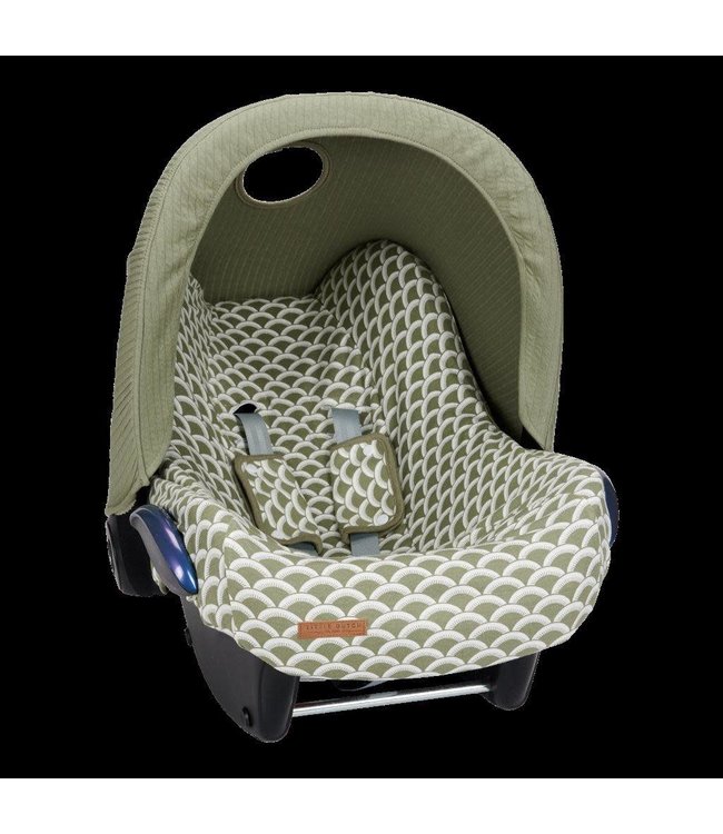 Little Dutch Little Dutch - Zonnekap autostoeltje 0+ Pure Olive
