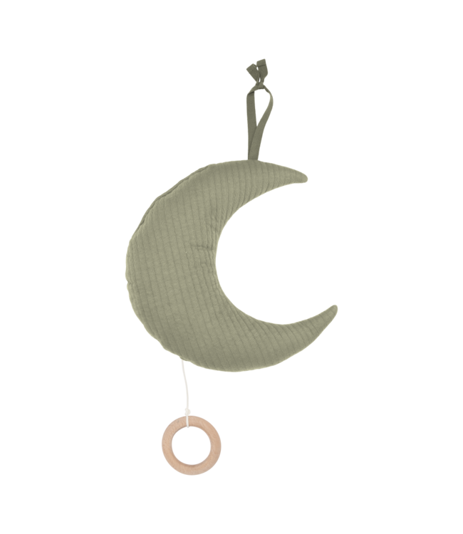 Little Dutch Little Dutch - Maan muziekdoosje Pure Olive