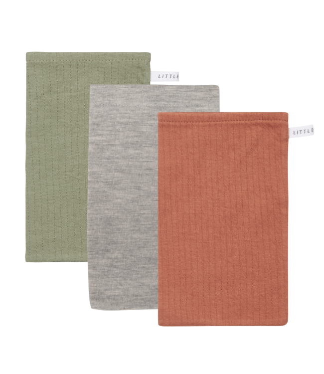 Little Dutch Little Dutch - Washandjes set Pure Olive
