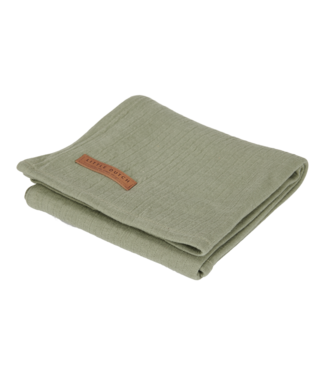 Little Dutch Little Dutch - Swaddle doek 120 x 120 Pure Olive