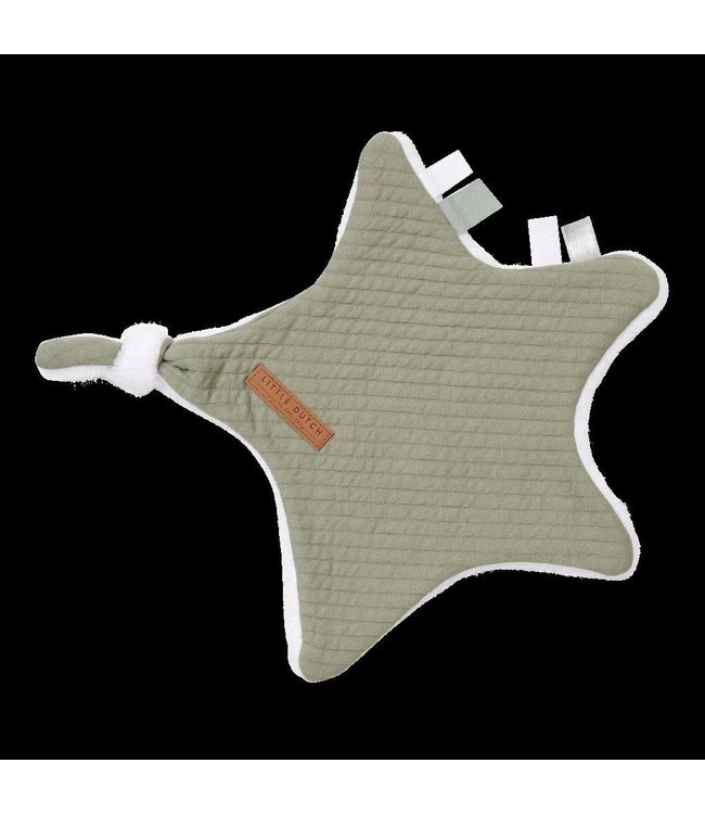 Little Dutch Little Dutch - Knuffeldoek ster Pure Olive