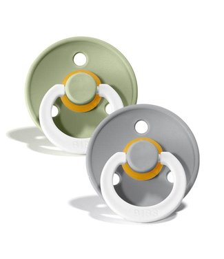 Bibs Bibs - Fopspeen Natuurrubber - Blister Sage / Cloud Night - T1