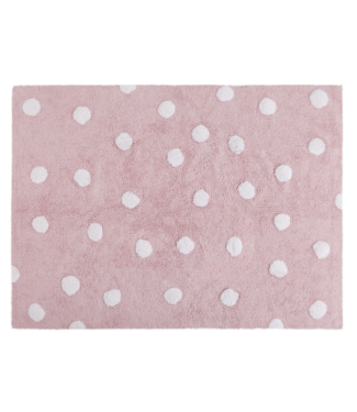 Lorena Canals Lorena Canals - Polka Dots Pink - White 120 x 160