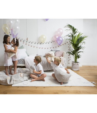 Lorena Canals Lorena Canals - Poef Marshmallow Square Pearl Grey 18 x 30 x 39