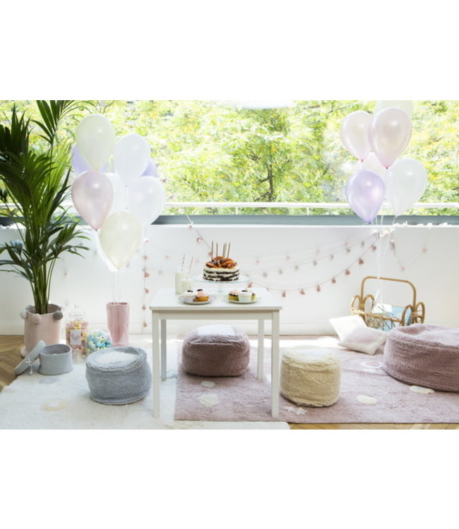 Lorena Canals Lorena Canals - Poef Marshmallow Square Vintage Nude 18 x 30 x 39