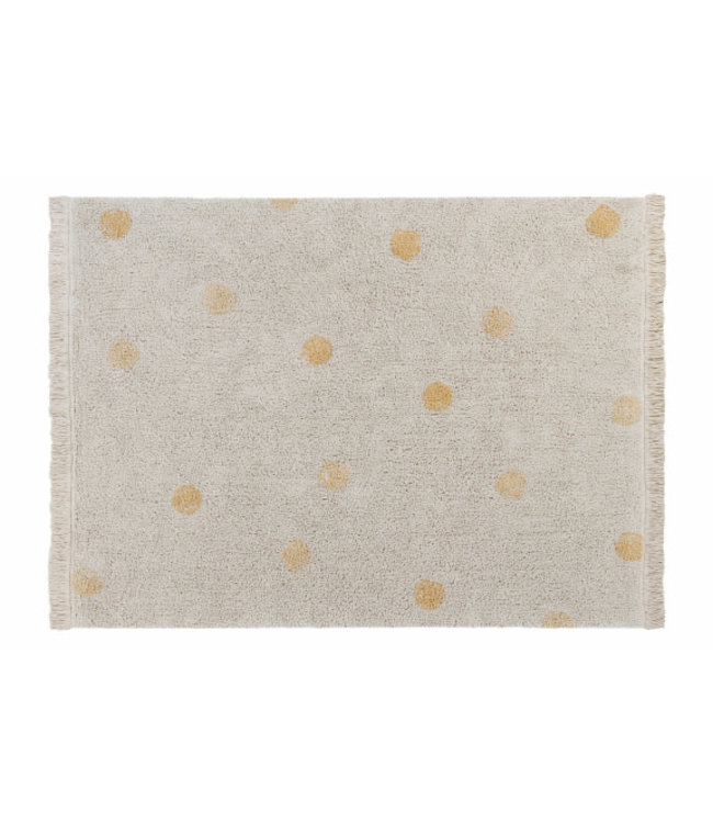 Lorena Canals Lorena Canals - Wasbaar tapijt Hippy Dots Natural - Honey 120x160
