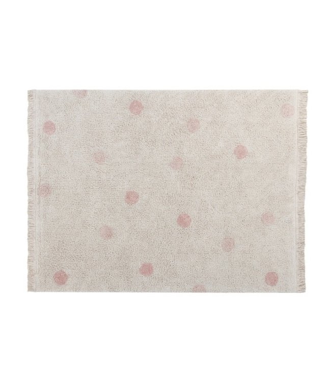 Lorena Canals Lorena Canals - Wasbaar tapijt Hippy Dots Natural - Vintage Nude 120x160