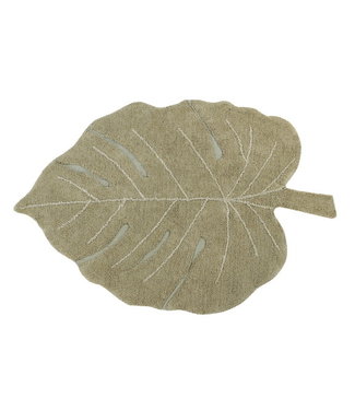 Lorena Canals Lorena Canals - Wasbaar tapijt Monstera Olive 120x180