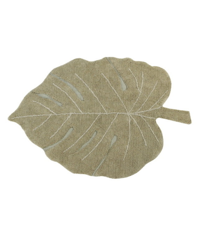 Lorena Canals Lorena Canals - Wasbaar tapijt Monstera Olive 120x180
