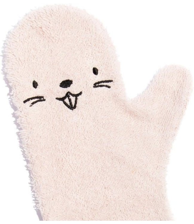 Baby Shower Glove Baby Shower Glove - Washand Bever Roze