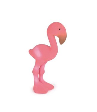 Tikiri Tikiri - Squeaker Flamingo 16cm In Natuurlijk Belletje