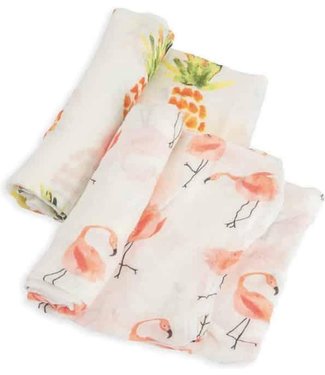 Little Unicorn - Bamboo Deluxe Tetra 2-Pack - Pink Ladies - One Size