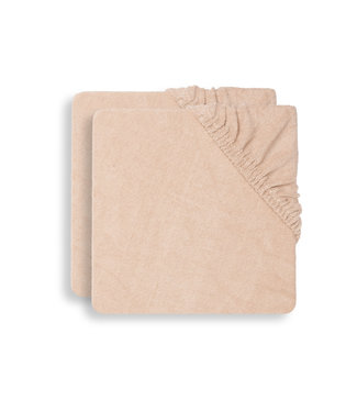 Jollein Jollein - Aankleedkussenhoes Badstof 50x70cm - Pale Pink - 2 Stuks