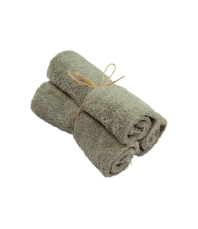 Timboo Timboo - Guest Towel 29.5X50Cm (3 Pcs) - Whisper Green
