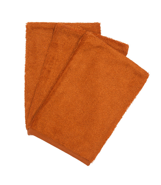 Timboo Timboo - Washcloth (3 Pieces) - Inca Rust