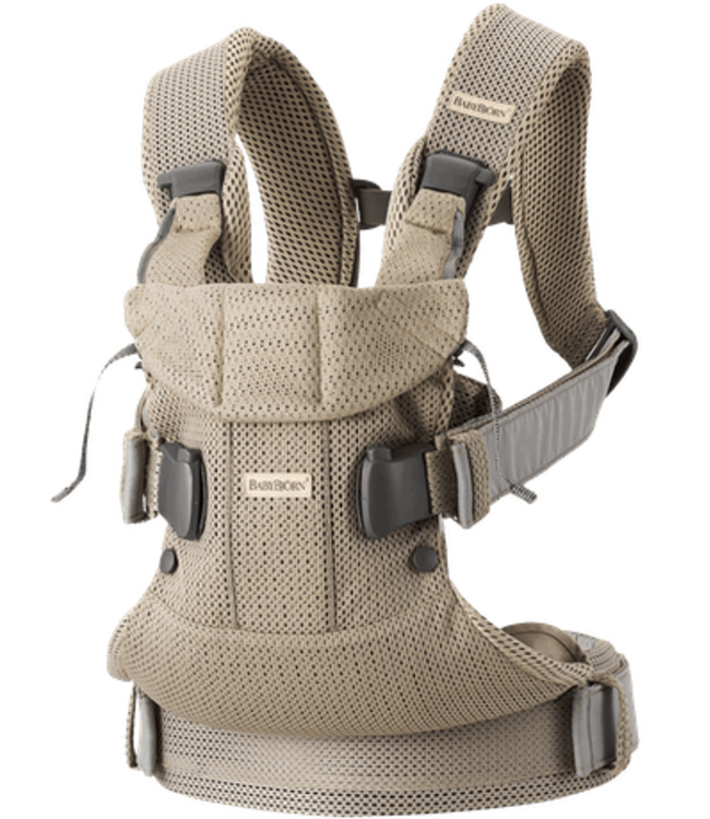 Kantine partij alarm Babybjorn Babybjorn - Draagzak One Air Grijs beige 3D Mesh - Orsetto