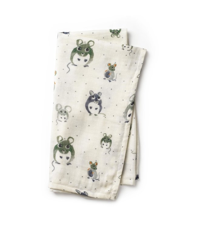 Elodie Elodie - Bamboe Hydrofiele doek Forest Mouse