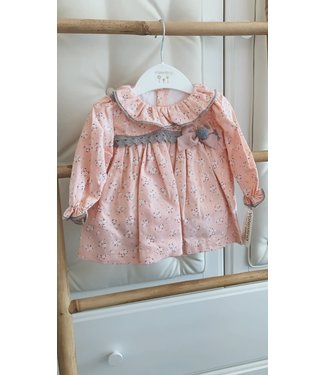 Valentina bebes Valetina Bebes - Tuniek + Bloomer - Roze Gebloemd