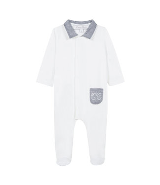 Tartine et Chocolat Tartine et Chocolat - Feuillage Sleepsuit 1M - blue