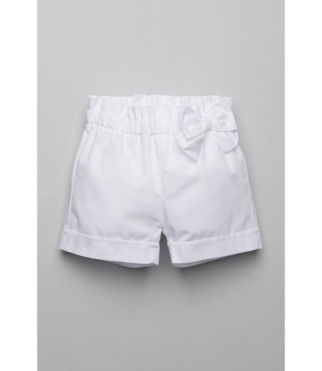 Aletta Aletta - Short Met Strik - Wit