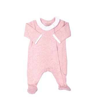 Poetree Kids Poetree Kids - Babypakje Chevron Pink with white collar maat 56