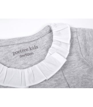 Poetree Kids Poetree Kids - Girl Babypakje Chevron Grey maat 50cm