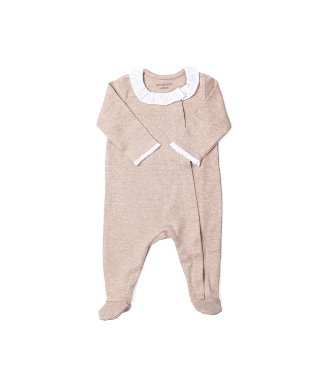 Poetree Kids Poetree Kids - Girl Babypakje Chevron  Light Camel maat 56cm