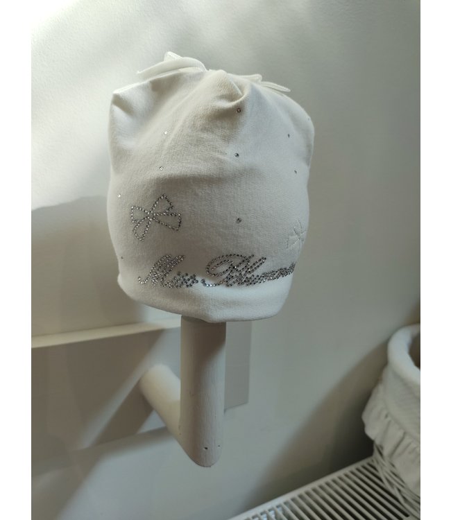 Miss Blumarine Miss Blumarine - Muts Met Zilver Strass - Wit
