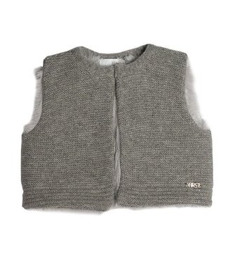 First First - B Vest Bont & Gebreid - Grey