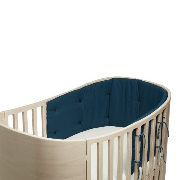 Leander Leander Bumper for Classic baby cot, Organic, Dark blue