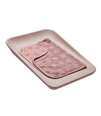 Leander Leander - Topper for changing mat, Dots, Organic Cotton, Wood rose