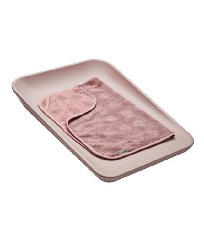 Leander Leander - Topper for changing mat, Dots, Organic Cotton, Wood rose