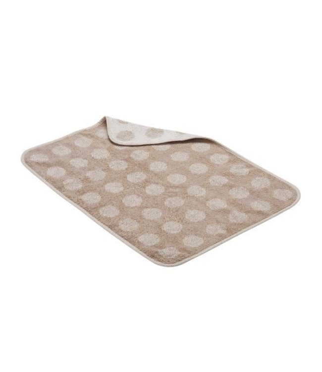 Leander Leander - Topper for changing mat, Dots, Organic Cotton, Cappuccino