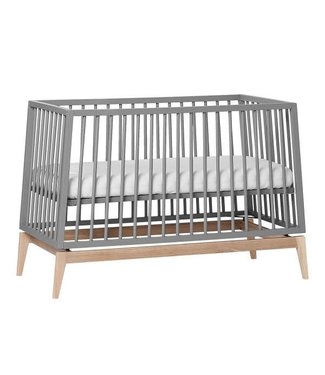 Leander Leander - Luna baby cot, 120x60 cm, Grey/Oak.