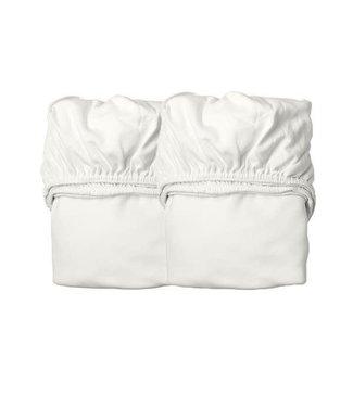 Leander Leander - Sheet for baby cot, 2 pcs., Organic Cotton, Snow