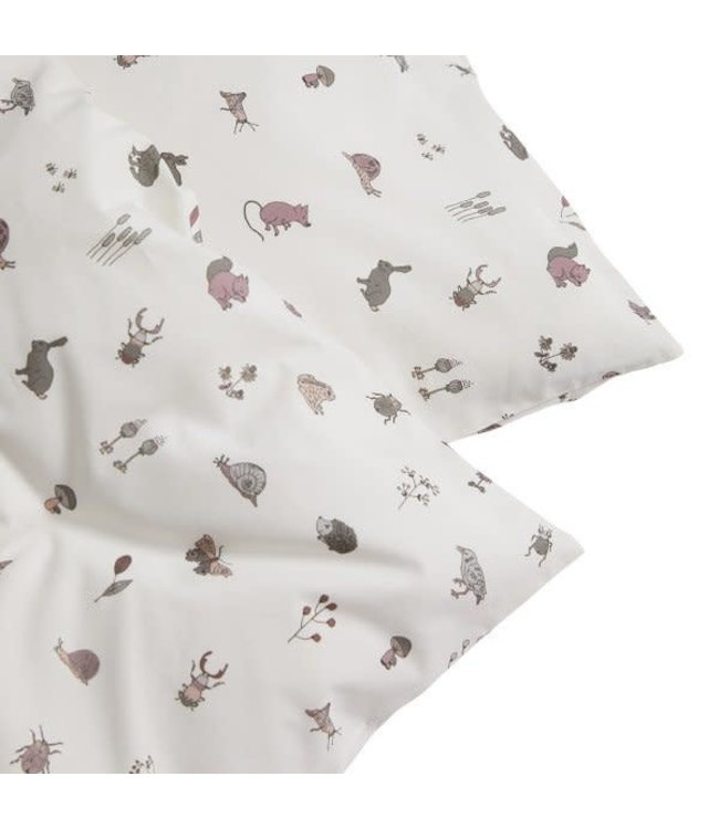 Leander Leander - Baby bedding, 70x100 cm, Forrest, Organic Cotton, Dusty rose
