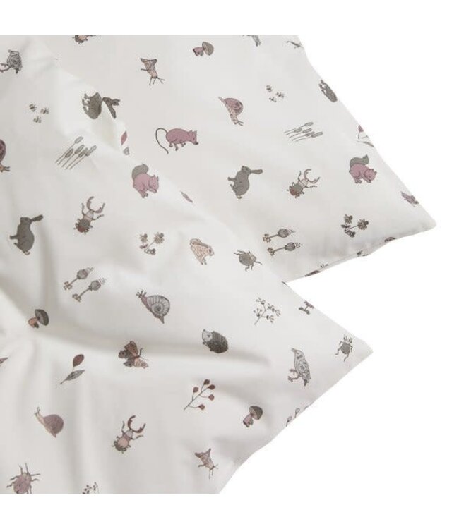 Leander Leander - Baby bedding, 70x100 cm, Forrest, Organic Cotton, Dusty rose