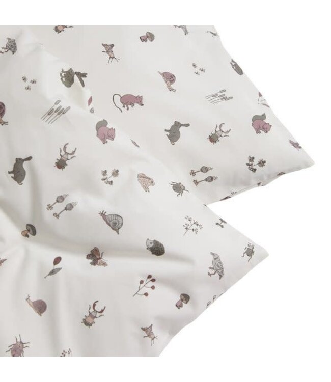 Leander Leander - Junior bedding, 100x140 cm, Forrest, Organic Cotton, Dusty rose