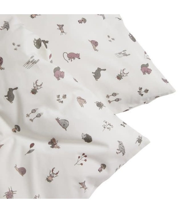 Leander Leander - Junior bedding, 100x140 cm, Forrest, Organic Cotton, Dusty rose