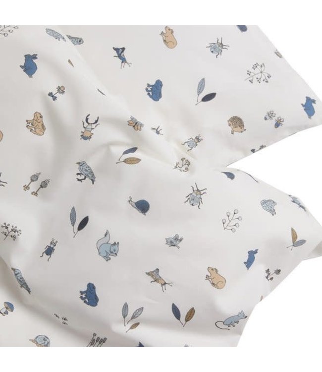 Leander Leander - Junior bedding, 100x140 cm, Forrest, Organic Cotton, Dusty blue