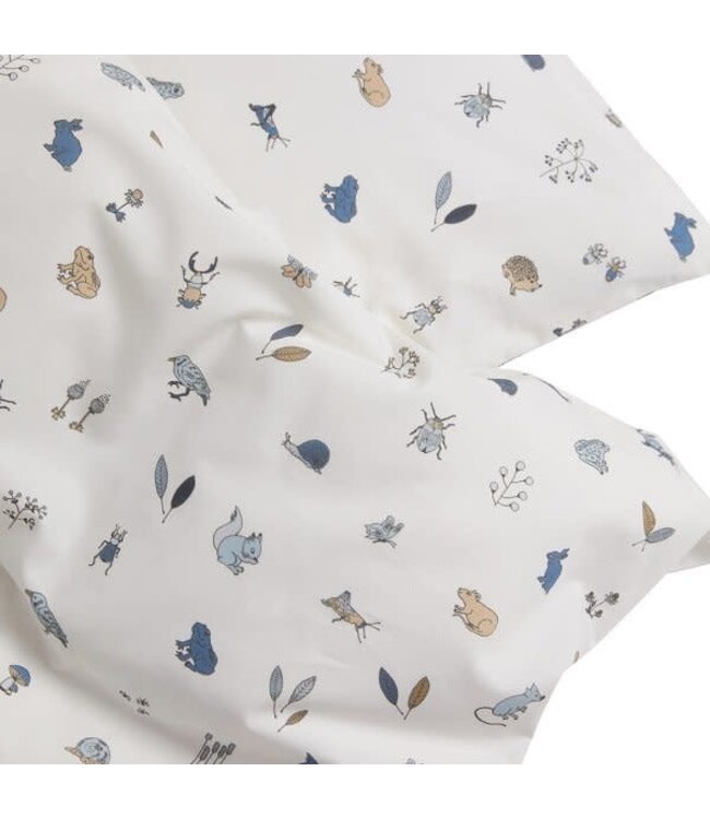 Leander Leander - Junior bedding, 100x135 cm, Forrest, Organic Cotton, Dusty blue