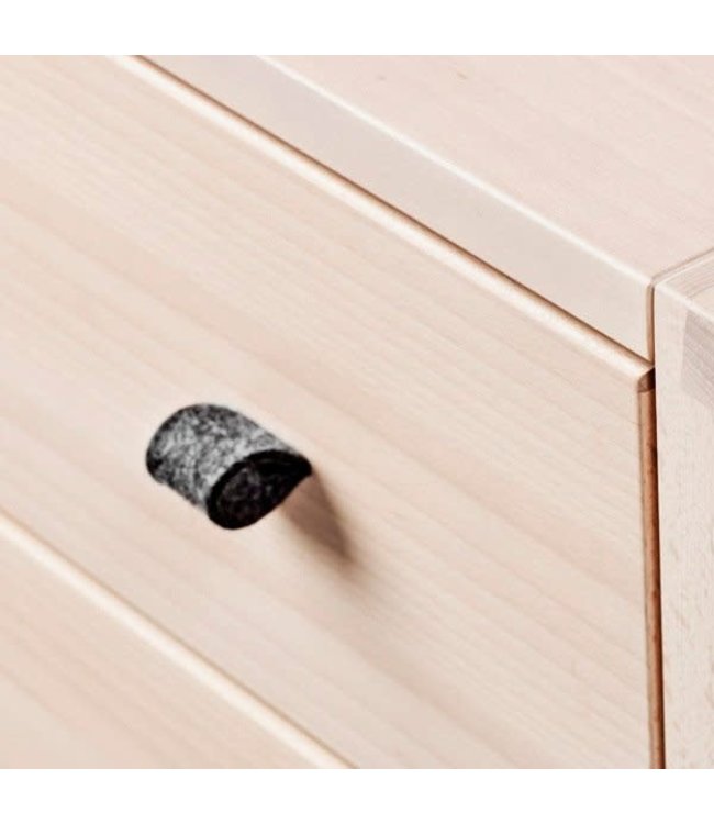 Leander Leander - Handle, felt, 6 pcs., Grey