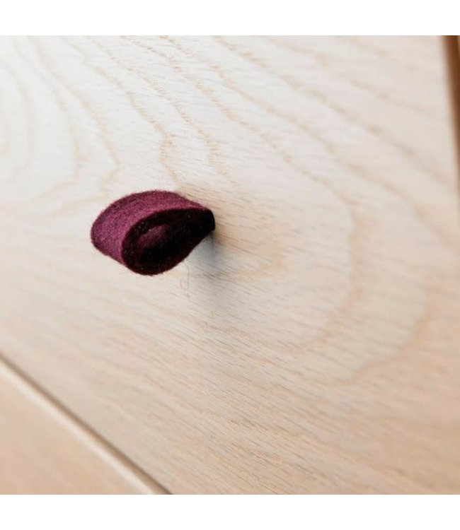 Leander Leander - Handle, felt, 6 pcs., Purple