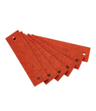 Leander Leander - Handle, felt, 6 pcs., Orange