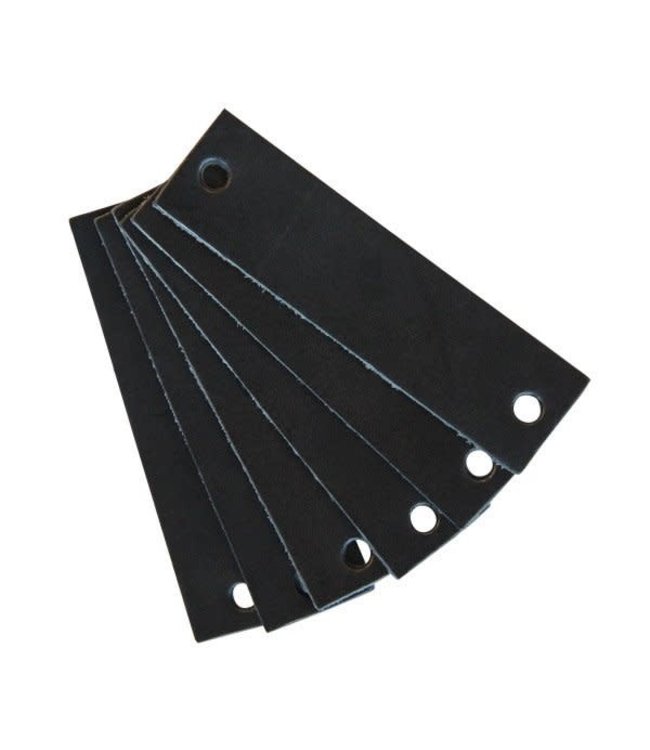 Leander Leander - Handle, leather, 6 pcs., Black