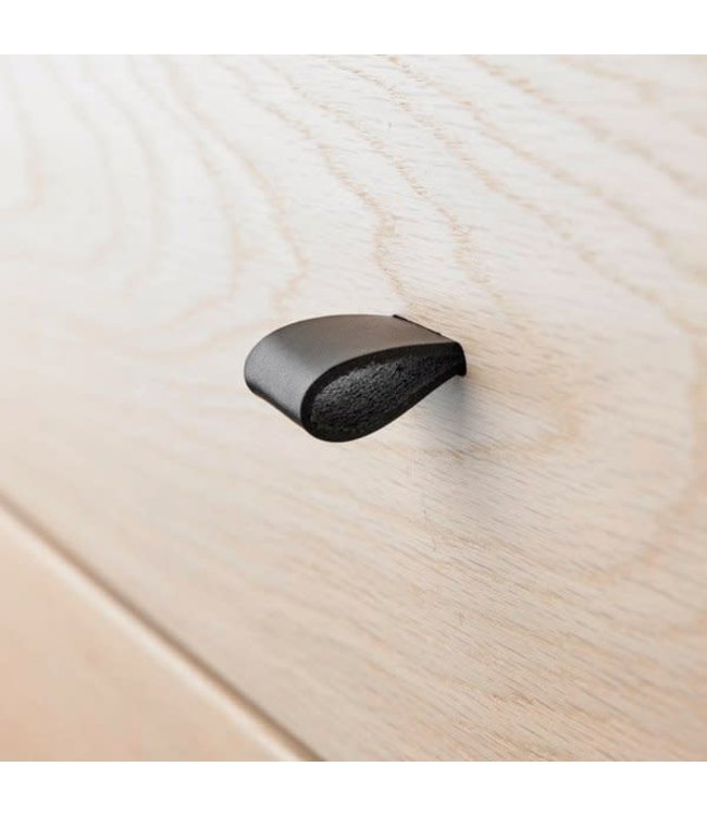 Leander Leander - Handle, leather, 6 pcs., Black