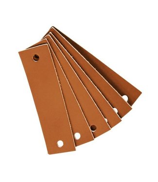 Leander Leander - Handle, leather, 6 pcs., Brown